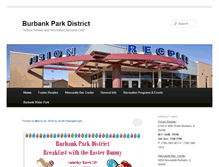 Tablet Screenshot of burbankparkdistrict.org